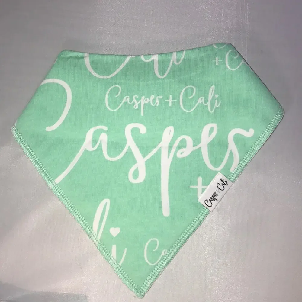 Casper & Cali 4 Organic Baby Girl Bandana Bibs NWT